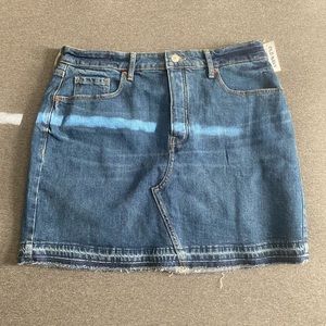 High Waisted Jean Skirt